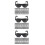 600Ud Mini Gafas Negras De Plástico Para Muñecas Uso En DIY Y 6
