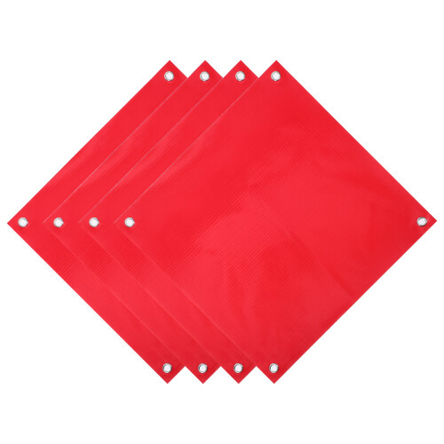 16Pièces Drapeaux En PVC Rouge Pour Avertissement