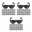 600Ud Mini Gafas Negras De Plástico Para Muñecas Uso En DIY Y 4