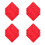 16Pièces Drapeaux En PVC Rouge Pour Avertissement 6