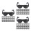 600Ud Mini Gafas Negras De Plástico Para Muñecas Uso En DIY Y 5