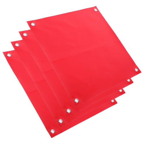 16Pièces Drapeaux En PVC Rouge Pour Avertissement 1
