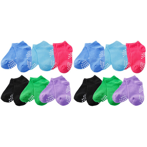12Pares De Bebê Algodão Coloridas, Confortáveis E Duráveis 1