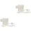 2Conjuntos Conjunto De Canecas Brancas Cerâmica Para Café Latte E 5