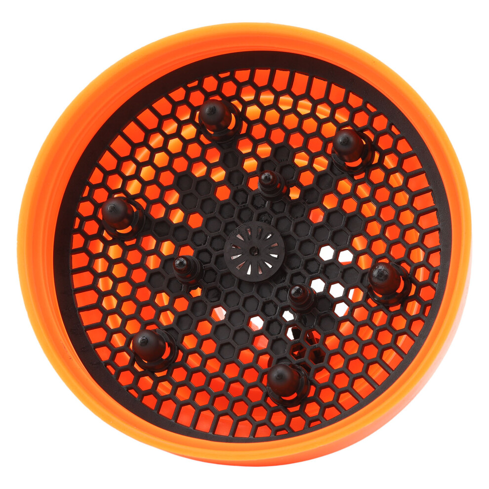 Orange Universal Collapsible Hair Dryer Diffuser | Abs Silicone