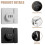 Keyless Security Lock Glowing Combination Lock for-White 7