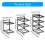 Multifunction Cookware Organizers Shelf Adjustable-2 Tiers 4