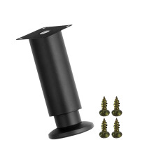 Support de table réglable en métal pour pieds de meubles,-Noir