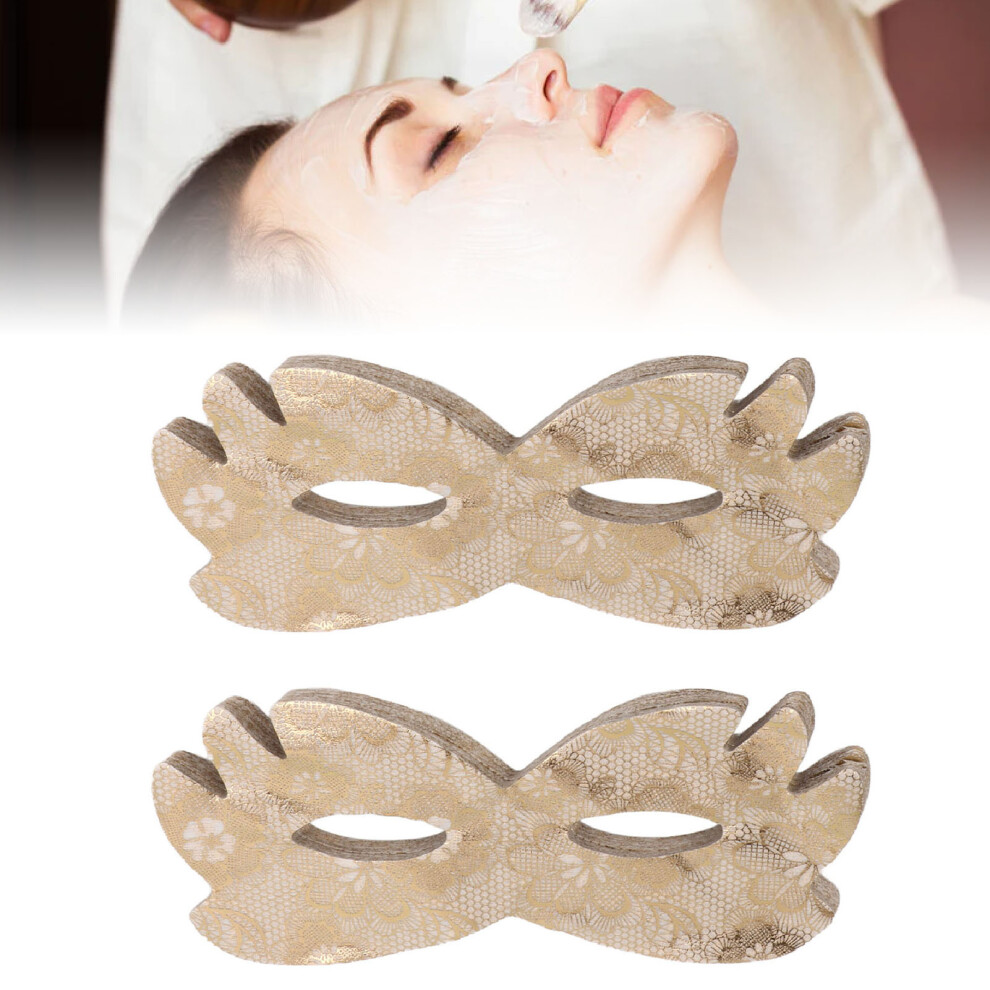 100pcs Floral Gold Silk Hydrating Eye Mask Sheets, Moisturizing, Golden