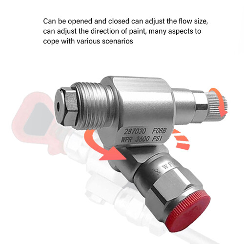 287030 Abschaltventile, Drehgelenk, Farbspritzgerät-Adapter, 1