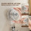 2pcs Multifunction Suction Cup Hook Kitchen-transparent orange 3