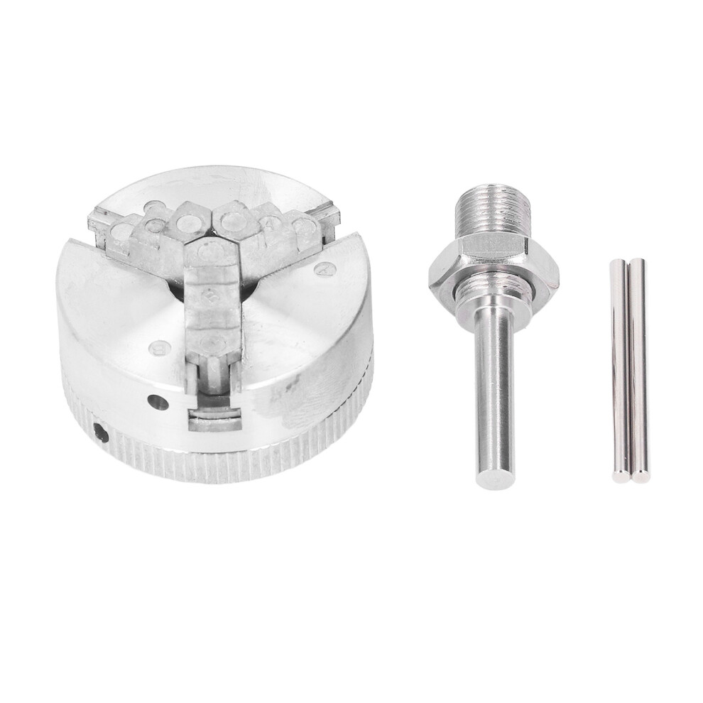 Aluminum Alloy Chuck With Self Centering Mechanism, Corrosion Resistance Design For Lathe Accessories, Includes M12x1 Threaded Connecting Rod For 9149926062257