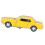Retro Car Model 1/32 Scale Alloy Toy with Open Doors, Yellow 6