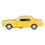 Retro Car Model 1/32 Scale Alloy Toy with Open Doors, Yellow 9