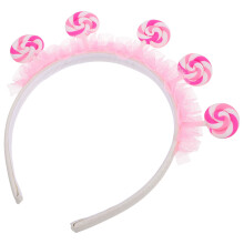 3Stk Lutscher Haarreif Kinder Cartoon Haarband Pink Für Festtage