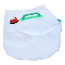 Recipiente de água dobrável com torneira, durável e portátil, com interruptor de controle de fluxo ajustável para camping, trilhas e
