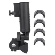 Adjustable Umbrella Holder For Golf Cart Dual Steering Adjusts To Different Widths Clamp Mechanism Fits Any Round Or Oval Tubing Adjustable Inner