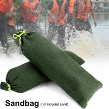 Flood Control Sandbags Heavy Duty Canvas Water Barrier Reusable Wear Resistance Flood Prevention Rapid Absorption Robust Construction Versatile Use