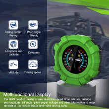 Multifunctional Car Head Up Display LCD GPS Speedometer 70x40x95mm