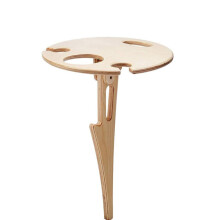 Portable Wine Table for Outdoor Adventures, Elegant Heart Shaped Drink Table, Perfect for Picnics, Camping, Beaches and Backyard Evenings