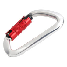 High-Quality Alloy Steel Auto-Locking Carabiner, Durable Screw Locking Carabiner For Climbing, Camping, And Outdoor Adventures (Hot Forged Constructio