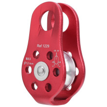 High-quality Aviation Aluminum Alloy Climbing Pulley, Stainless Steel Bearings Smooth Rotation Breaking Strength Wide Application For Outdoor Adventur