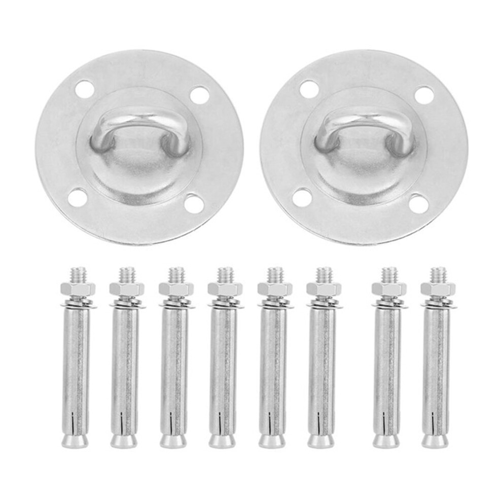 Stainless Steel Ceiling Hook For Aerial Yoga Hammock Suspension Kit Heavy Duty Wall Ceiling Mount With Bolts, High Strength Durable Hardware For Indoo 9463374089339