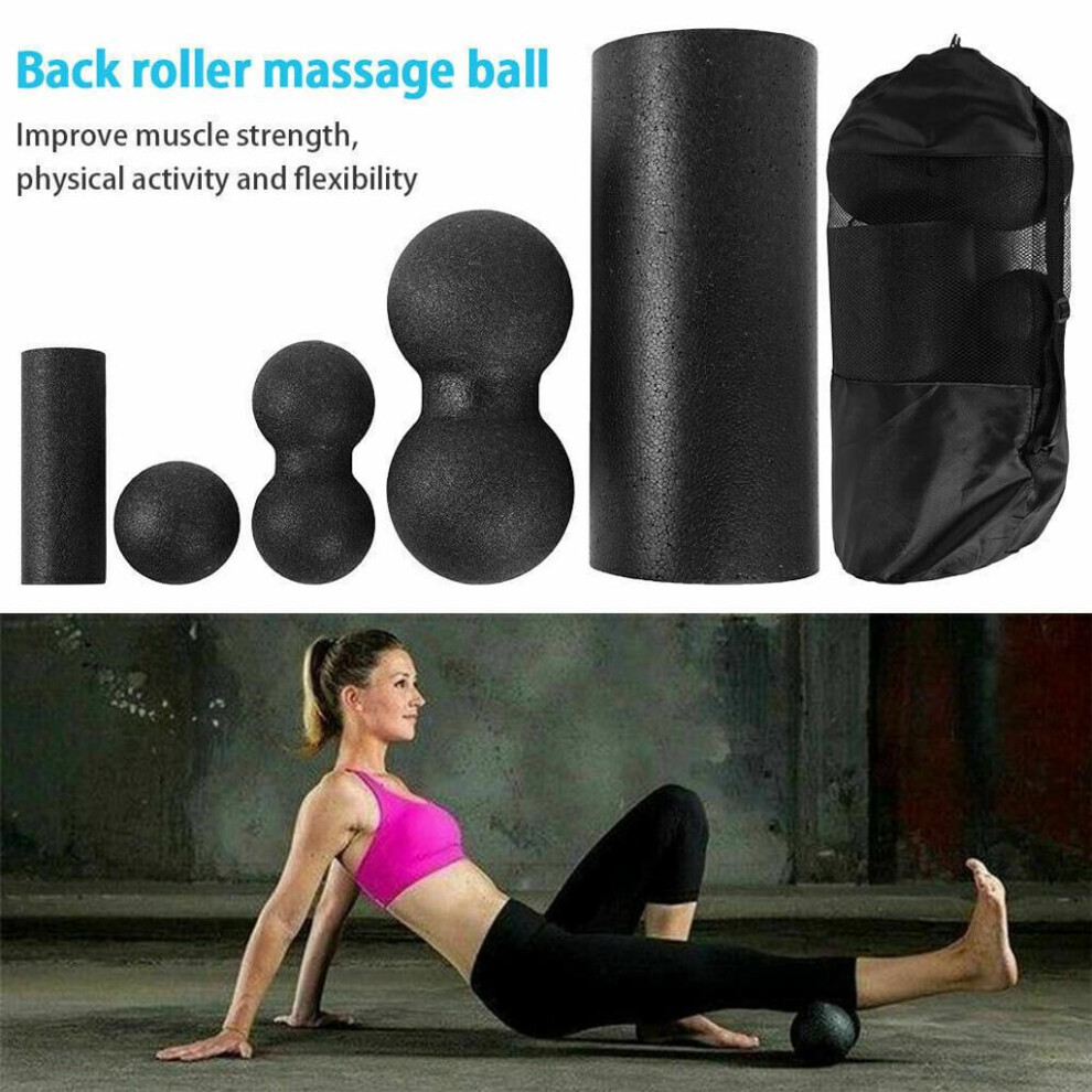 Double Ball Massage Tool for Trigger Point Therapy, Myofascial Release and Deep Tissue Fitness Massage, Ergonomic Design with Non Toxic Environmental