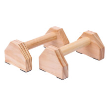Armhävningsställ för hemmaträning, armhävningsstänger i trä med halkfri bas, ergonomisk design, lättviktiga, hållbara paraletter i furu,