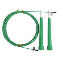 Speed Jump Rope for Cardio, Adjustable Length Speed Jumping Rope with Super Fast Turning Design, Durable Vinyl-Coated Wire Cord Workout Skipping Rope
