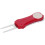 Lightweight Golf Pitchfork with Retractable Design and Marker - Red 3