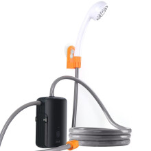 Ducha portátil para exteriores con batería desmontable, perfecta para senderismo, camping, viajes, playa y baño de mascotas, equipada con ducha de