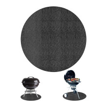 Under Grill Fire Pit Mat, Flame Retardant Heat Resistant Fireproof Protective Mat for Outdoor Patio Lawn, Foldable Oil Resistant Waterproof Spill Resi