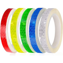 Reflekterende tape for økt sikkerhet, vanntett selvklebende stripe med sterk refleksjon, sikkerhetsteip med bikakemønster for bredt bruksområde,