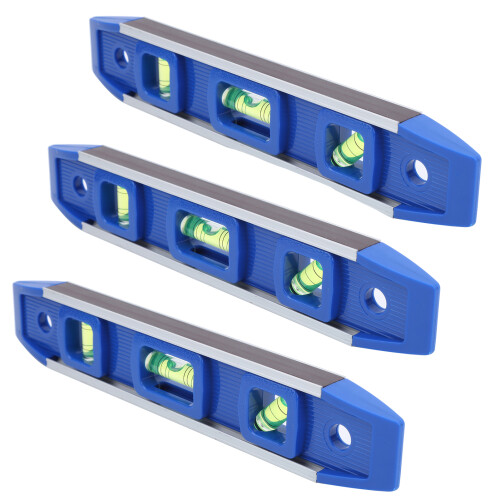Precision Craftsmanship, Extruded Aluminium 9" Torpedo Level, Wide Application In Dry Wall, Scaffolding, And Camping 2