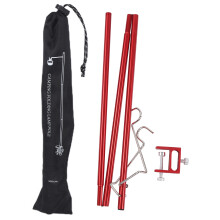 Tragbarer Outdoor-Laternenpfahl, zusammenklappbarer Campinglaternenständer mit hoher Stabilität, Aluminiumlegierung für Reisen und Transport