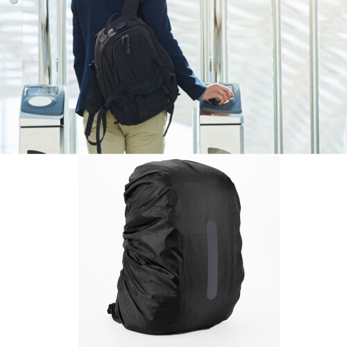 Waterproof Backpack Rain Cover 45-55L Lightweigh, Reflective Black 2