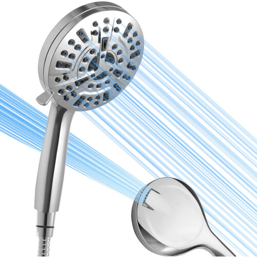 Aesthetic AquaCare Showerhead, Adjustable Wall Bracket & Easy Installation, Artistic Design Quality Combined with Practical Functionality (High