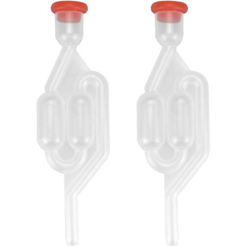 Reusable S Type Airlock, Fermentation Airlock with High Transparency for Home Brewed Beer, Wine, Cider