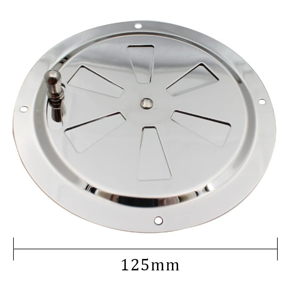 Cabin Ventilation Solution, Marine 304 Polished Stainless Steel Round Louver Vent Cover Ensures Air Circulation For Boats, Camping Barbecues, Garages 9169997209078