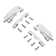 Serrure de ceinture en alliage de zinc, serrure en forme-Blanc