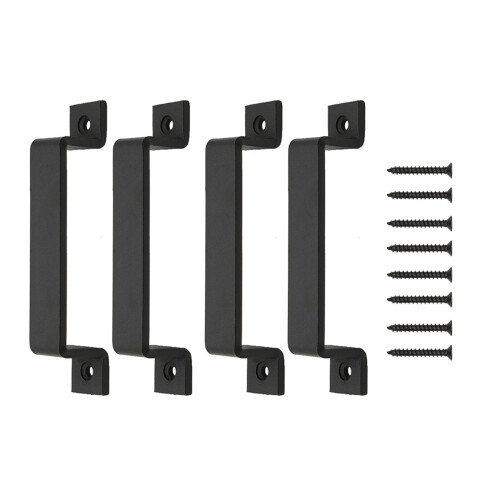 2/4Pcs Sliding Barn Door Handle Iron Drawers Long Handle-4pcs