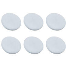 Set mit 6 Polierpad-Polierbezügen für 5-6-9 bis 10 Zoll Weiß
