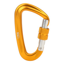 D Shape Carabiner, Ultra Light Screw Lock Aircraft Grade Aluminum Alloy Professional Climbing Carabiner For Industry Recreation Sports Camping Mountai