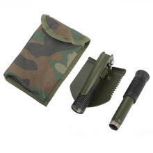 Abenteuer-Überlebensspaten, faltbares Rettungswerkzeug im Militärstil, ergonomisch geformter Griff für Outdoor-Aktivitäten, verdickte