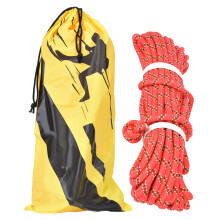 Cuerda de seda reforzada de poliéster de alta capacidad de carga, esencial para escalada, para aventuras al aire libre, con núcleo interno tejido