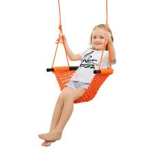 Ergonomic Kids Swing Seat, High-Strength Polyester Rope Swing Set, Super Funny & Protable for Indoor Outdoor Play Areas