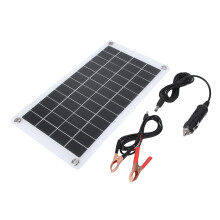 Monocrystalline Solar Charger For Portable Battery Maintenance Outdoor Waterproof Panels High Efficiency Solar Power System With Alligator Clips And L