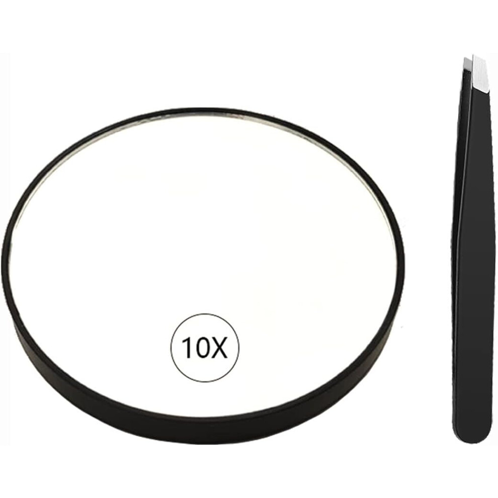 Facial Makeup Cosmetic Mirror With Durable Construction, Clear Magnifying Mirror For Home Makeup Travel, Features Angled Brushes Included And