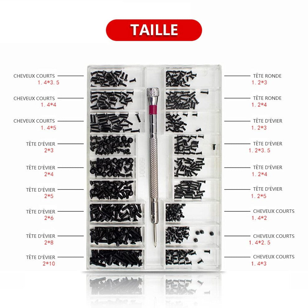 High-Quality Laptop Screws Kit, Suitable For Most Laptops Glasses Watches, Convenient To Repair With A Mini Multifunction Screwdriver, Commonly Used 9169997210128